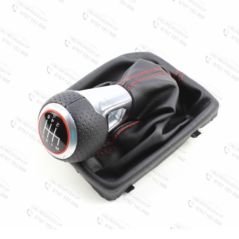Nuca piele perforata S-line cu manson schimbator Audi A4 B8, B8,5, A5,A6 4F ,Q5